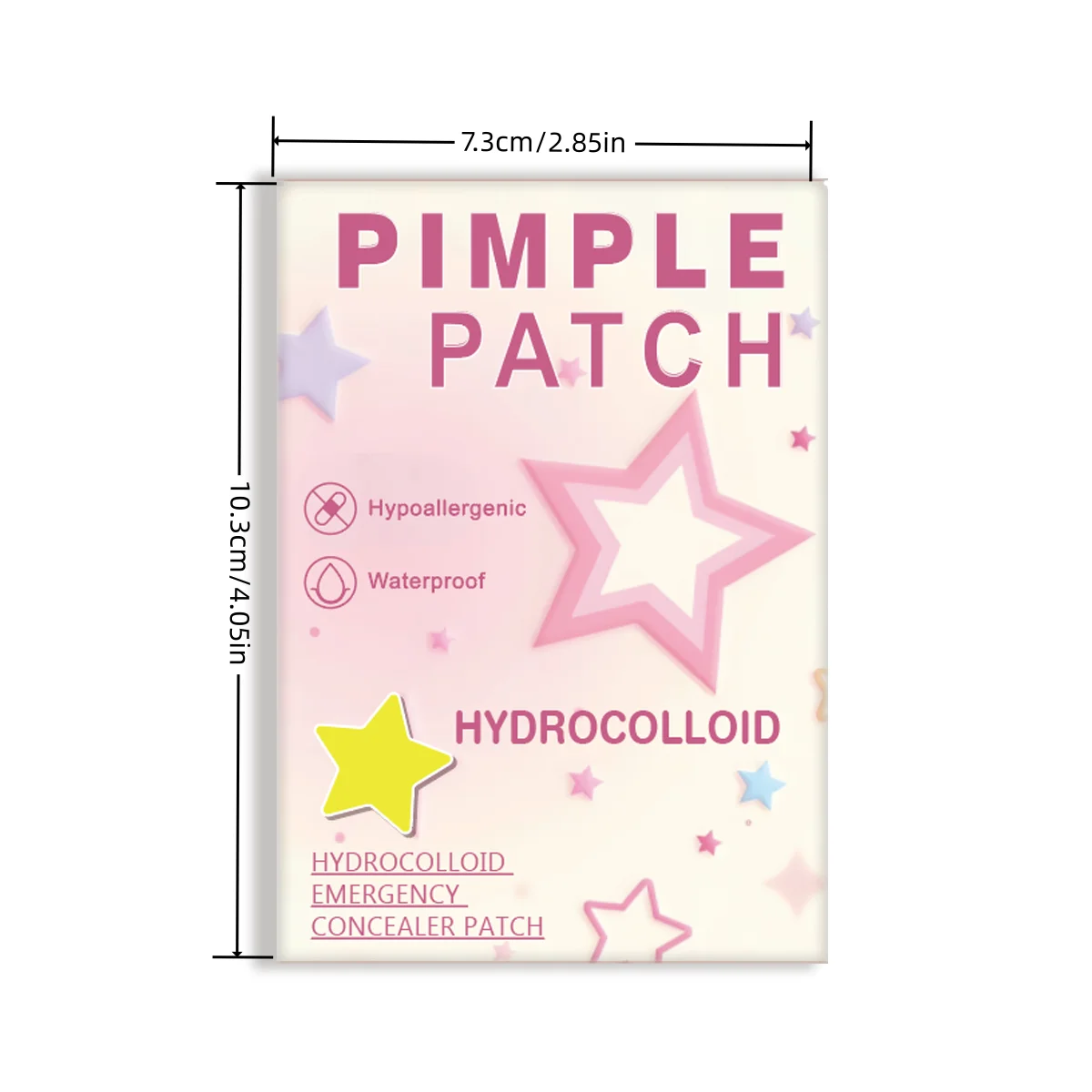 40PCS pieces of multi-color star acne patches, facial acne patches, concealer acne patches, and pimples patches, ultra-thin.