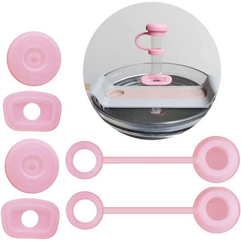 سدادة مقاومة للانسكاب من السيليكون HGHO لغطاء كوب ستانلي سدادة تسرب ستانلي 1.0 40 أونصة/30 أونصة مع مجموعة مقبض من