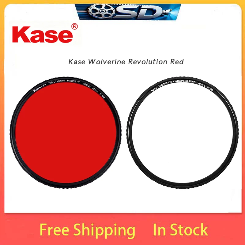 Kase Wolverine Revolution 49mm-82mm #21 Black & White Magnetic Filter Shockproof Optical Glass For Sony Canon Nikon Lenses