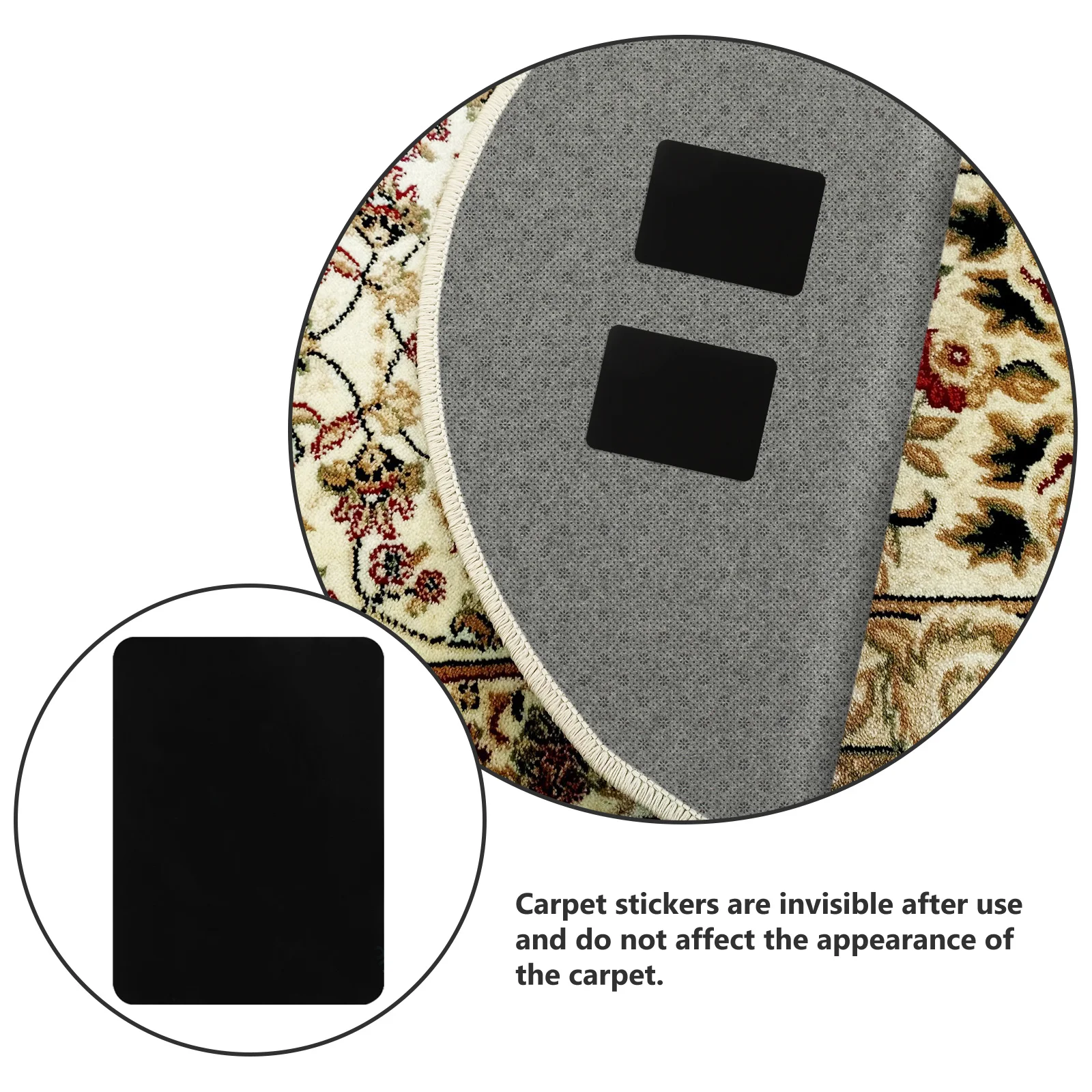 12 قطعة منصات البساط المضادة للتجعيد عدم الانزلاق السجاد ملصقات قابل للغسل البساط الشريط لمنطقة السجاد بلاط الخشب الصلب أرضيات صفح #2