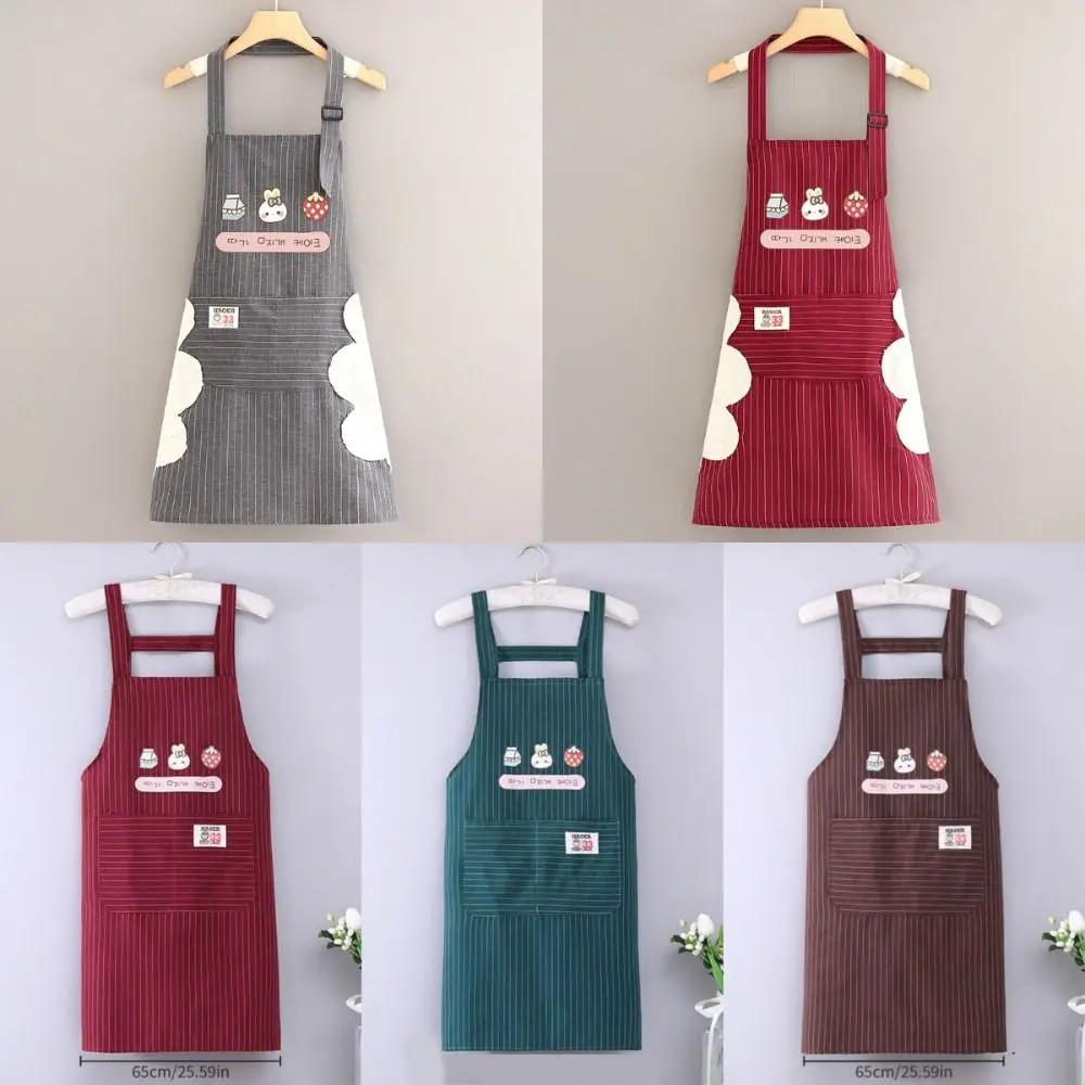 

New Waterproof Kitchen Apron Oil Proof Large Pocket Baking Clothing Hand Wipe Restaurant Uniform for Unisex