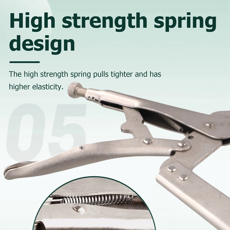 TOP C Type Fixture Metal Face Clamp Welded Steel Clip Jaw Locking Welding Pliers Woodworking Tenon Positioning Tool