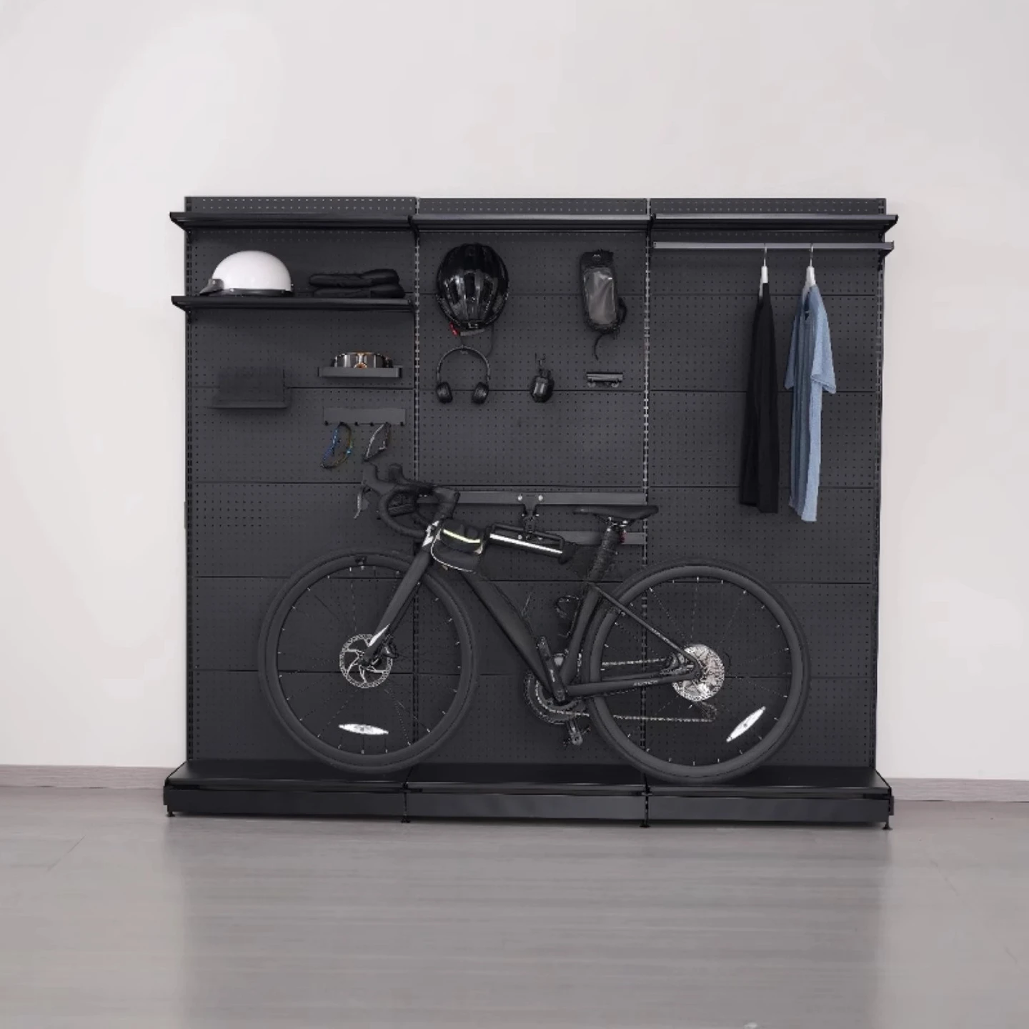 Bicycle hanger Cave board Shelf Floor storage rack Mountain bike display rack Shelf equipment