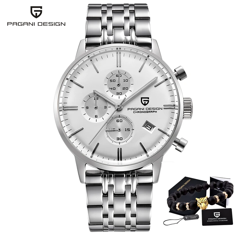 Men's Multi-Functional Quartz Watch with Sapphire Glass