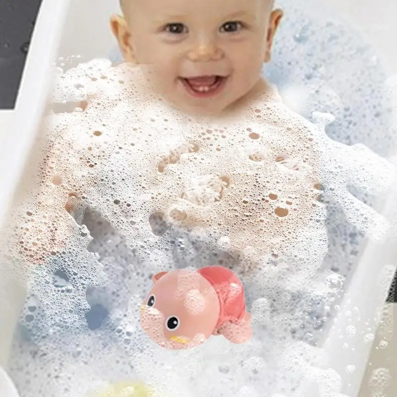 Bath Tub Toys Wind Up Turtle Bathtub Water Toys Water Bath Time Bathtub Shower Toy For Kids Floating Bath Animal Water Toys