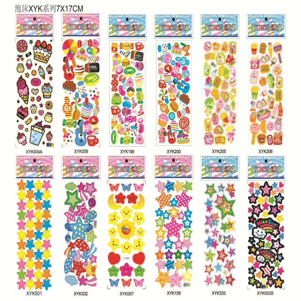 Cartoon Stickers for Kids Birthday, Party Favors for Boys and Girls, 3D Pinata, Goodie Bag Fillers, Giveaway Gift, 20 Pcs