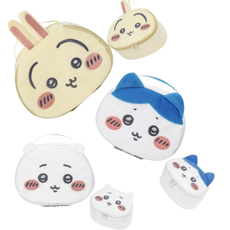 Chiikawa Portable Cosmetic Bag Cute Storage Bag Kawaii Cartoon Portable Travel Bag Multipurpose Bags for Woman Anime Figure