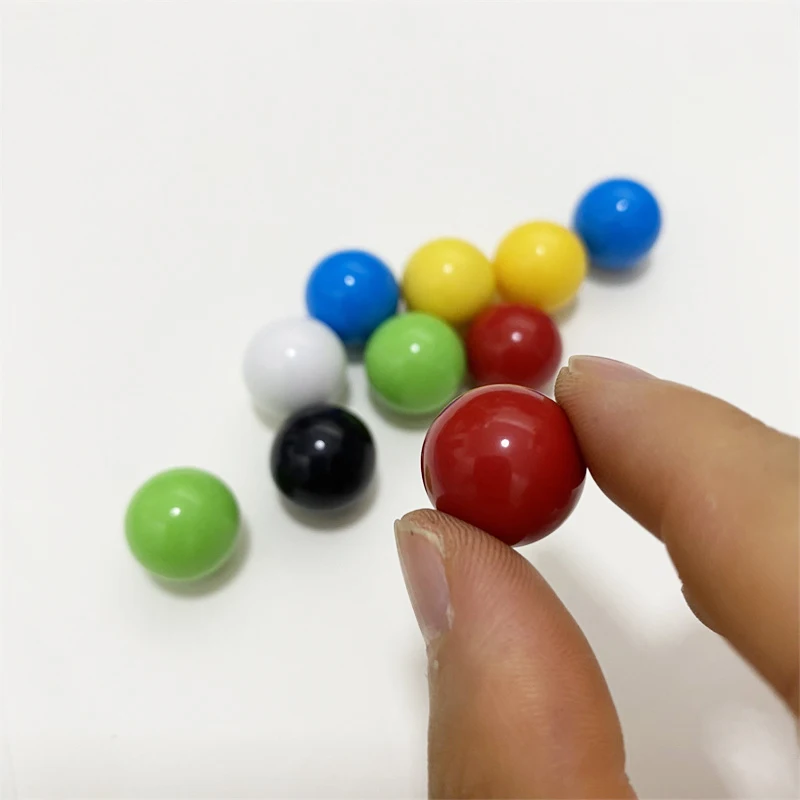 10Pcs /set 16mm Acrylic Red Yellow Round Balls Blue, Green, White and Black 1.6cm Checkers