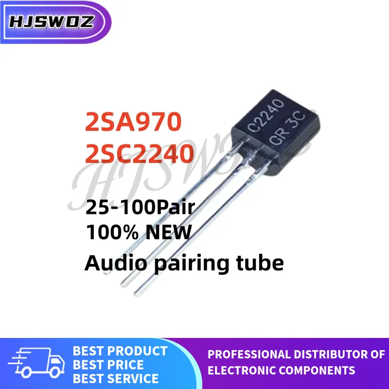 25Pair-100Pair 100% quality A970 C2240 2SA970 2SC2240 TO-92 Audio pairing tube