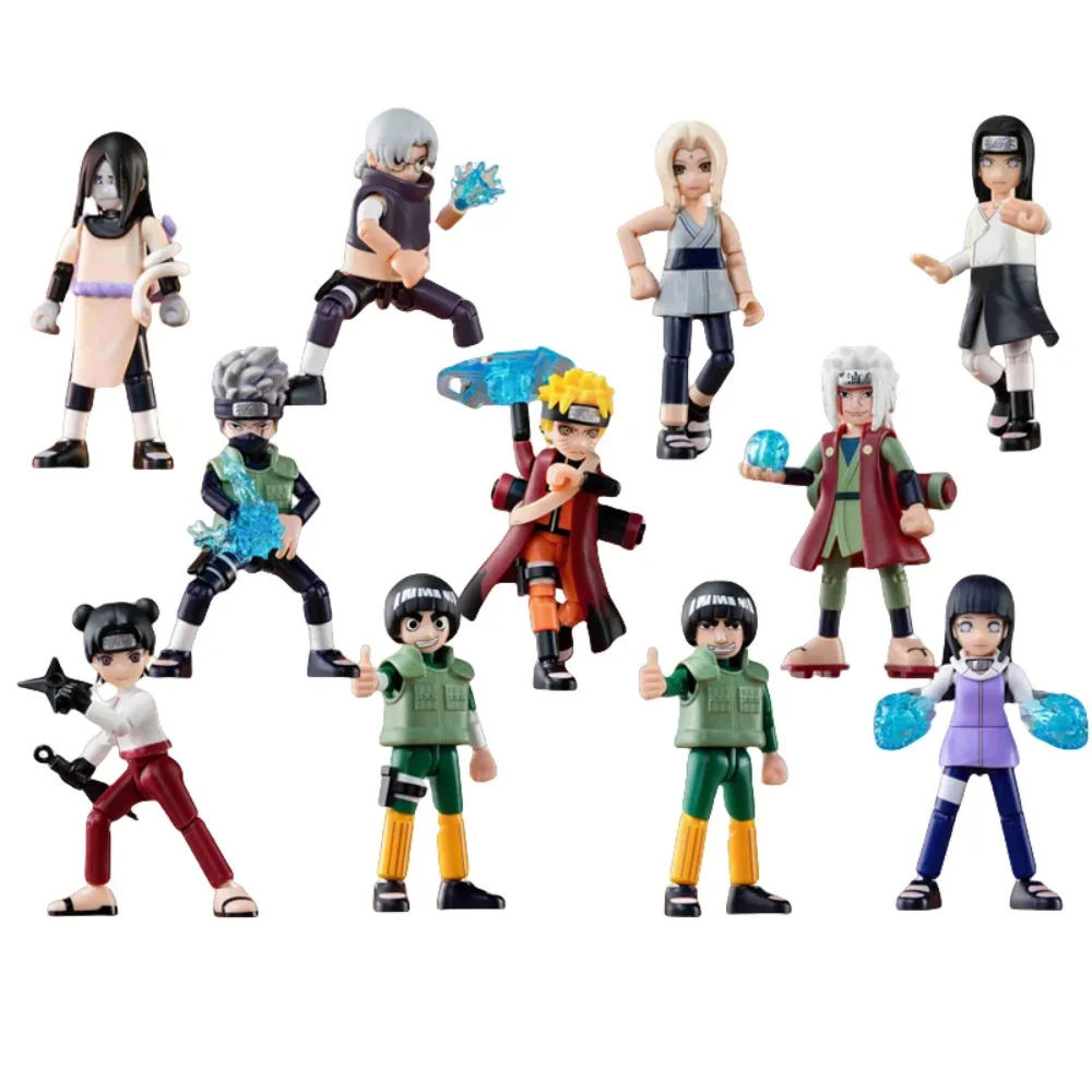 Blokees Actiefiguren DIY Speelgoed Uzumaki Uchiha Beeldje Kakashi Beweegbare Splicing Speelgoed Jiraiya Blind Box Kinderen Verjaardagscadeau