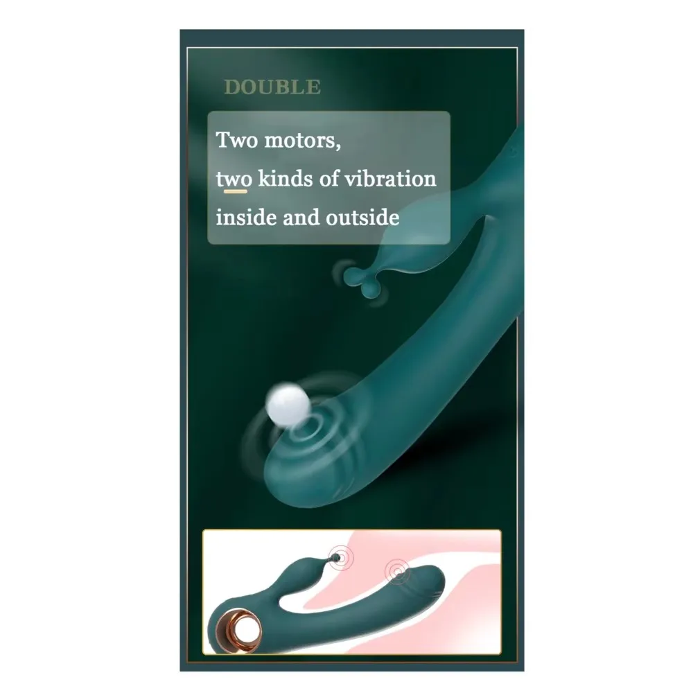 Female orgasmic artifact: G-spot clitoral dual stimulation AV massage stick, recommended multi frequency vibration sex toys