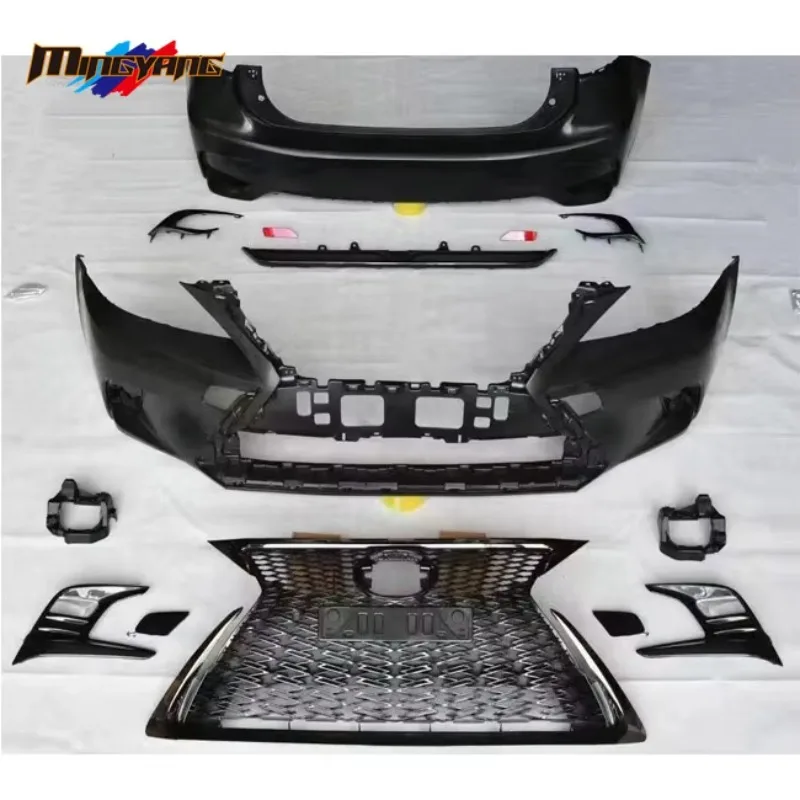 تعديل PP البلاستيك المصد الأمامي المصد الخلفي للسيارة طقم الجسم لكزس CT200 CT200H 2011-2017 الترقية إلى 2020 #2