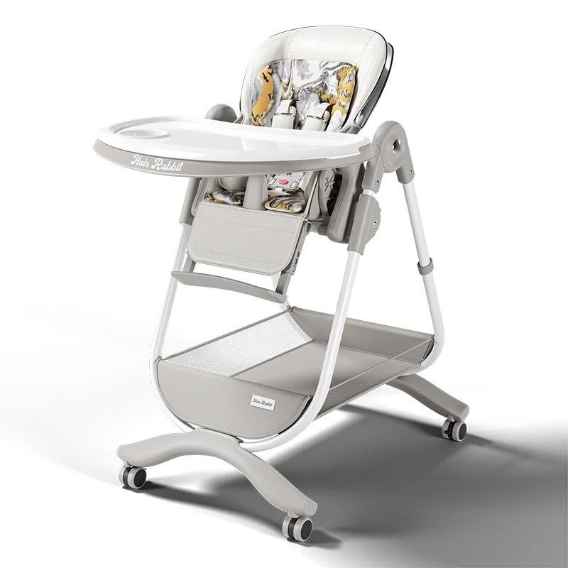 Ultra Compact Baby High Chair, Feeding Chair for Toddlers, Luxury High Chair