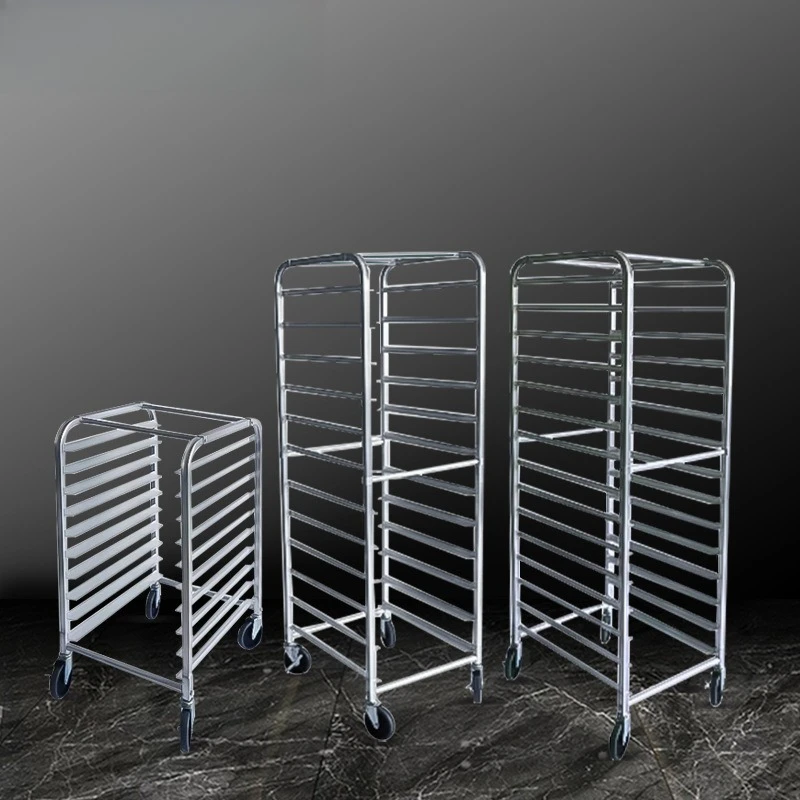 Aluminum alloy baking pan rack baking pan truck multi-layer commercial