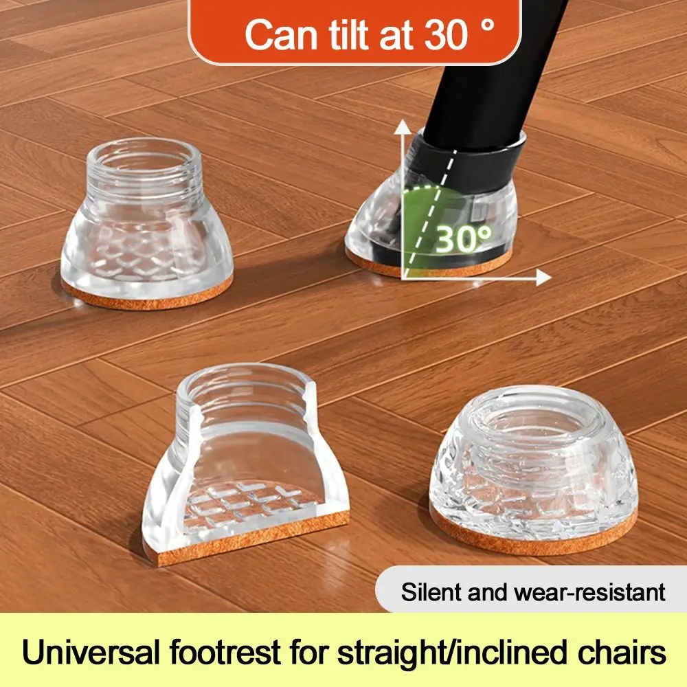 

4pcs/set Round Shape Furniture Felt Pad Decreases Friction Floor Protector Floor Protectors Wear-resisting Anti-Scratch