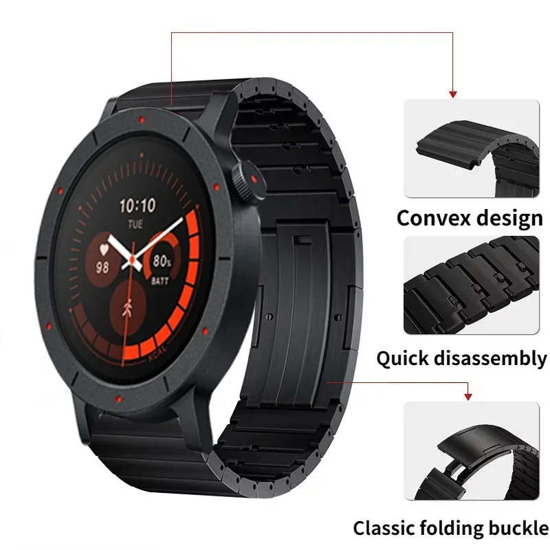 22mm Titan-Armband für CMF Watch 3 Pro 2 1 Schnellwechsel-Armband Amazfit Active Max Balance 2 Bip 6 Band Zubehör