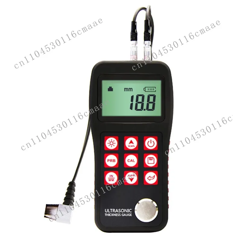 Digital Ultrasonic Thicknes Gauge MT150 0.75-300mm Accuracy ±0.5% Data Storage Function Suitable for Metal Plastic Glass Testing