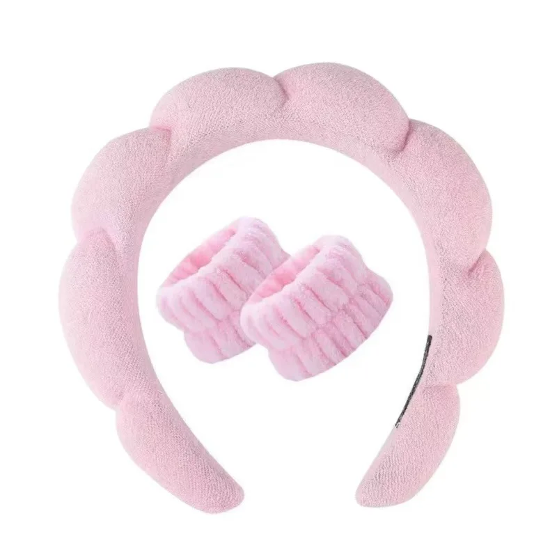 Haarband Wassen Gezicht Douche Wolk Spons Haarband Make-up Verwijdering Band Haarbel Zachte Hoofdband Populair in Europa en Amerika