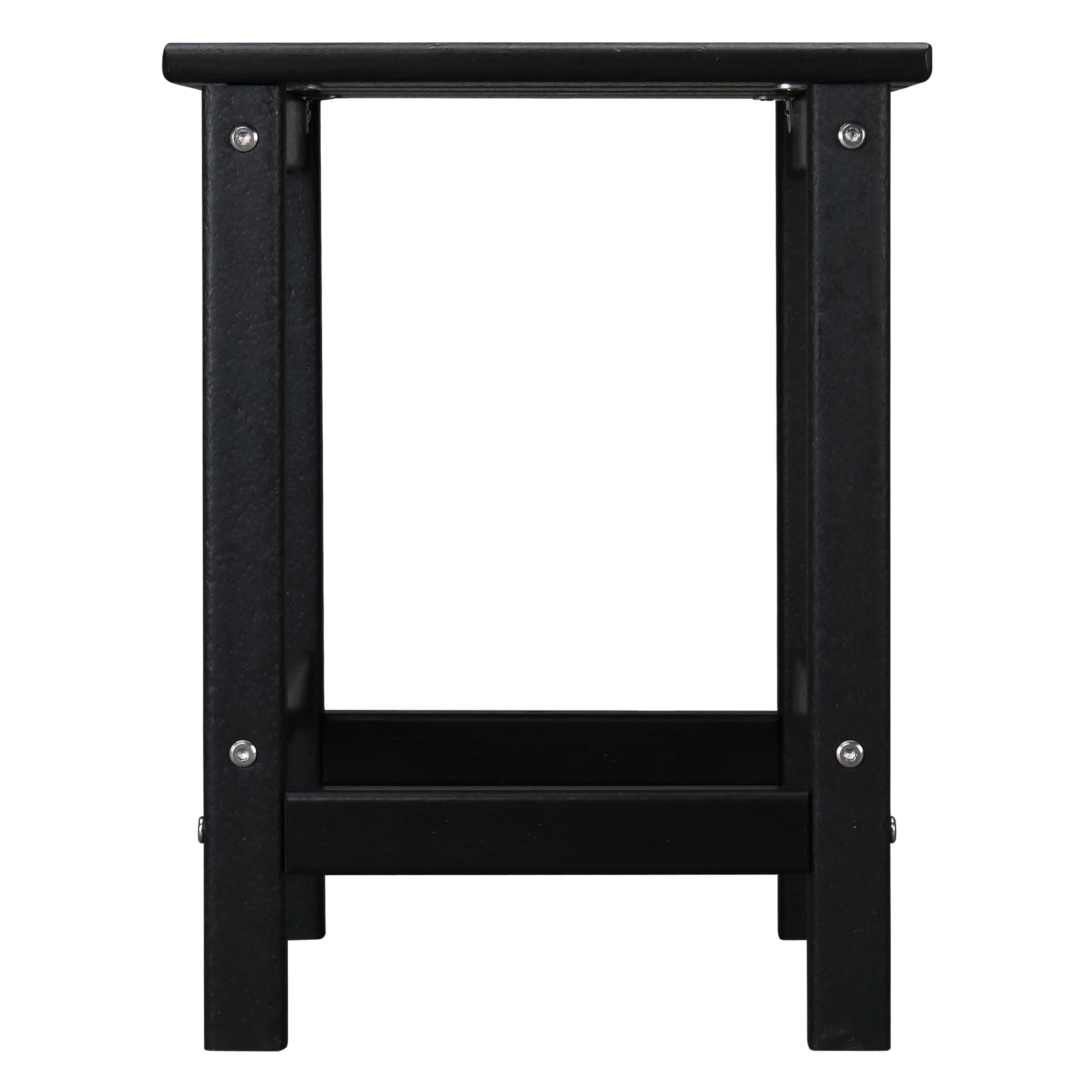 36*36*47cm 단일 레이어 사각형 HDPE 사이드 테이블 블랙