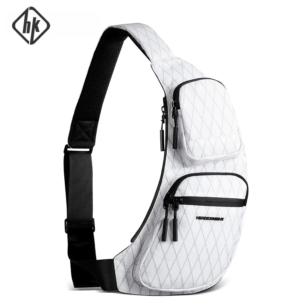 HK Fashionable Lightweight Crossbody Bag High-Quality Waterproof X-Pac Men’s Chest Bag Commuting Cycling and Travel Shoulder Bag