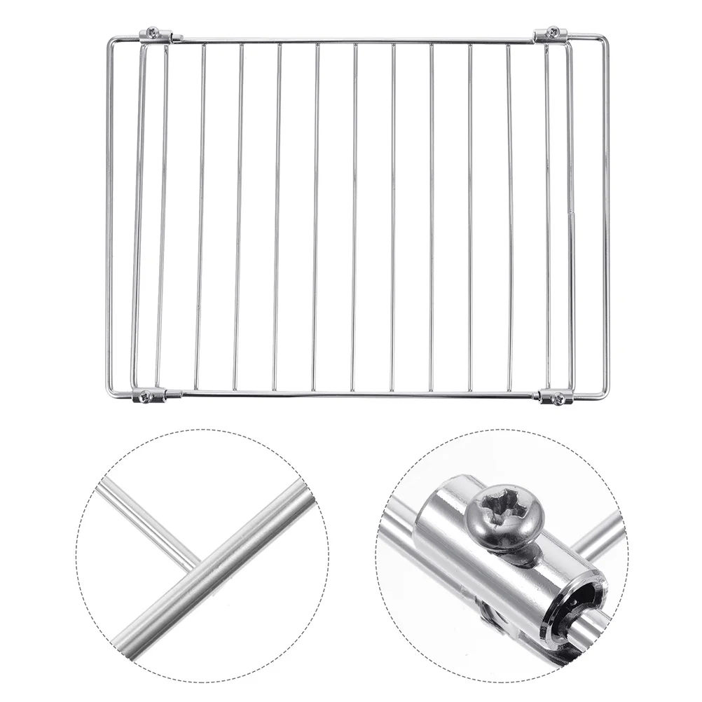 1pc Electric Oven Grill Mesh Stainless Steel Non-Stick High Temp Resistant Bbq Tool For Home Kitchen Barbecue Accessory Rack