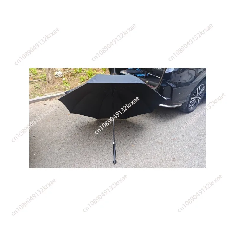 

Self-defense umbrella sword umbrella aluminum alloy long handle vinyl sunshade can be pulled out stick self-defense umbrella men