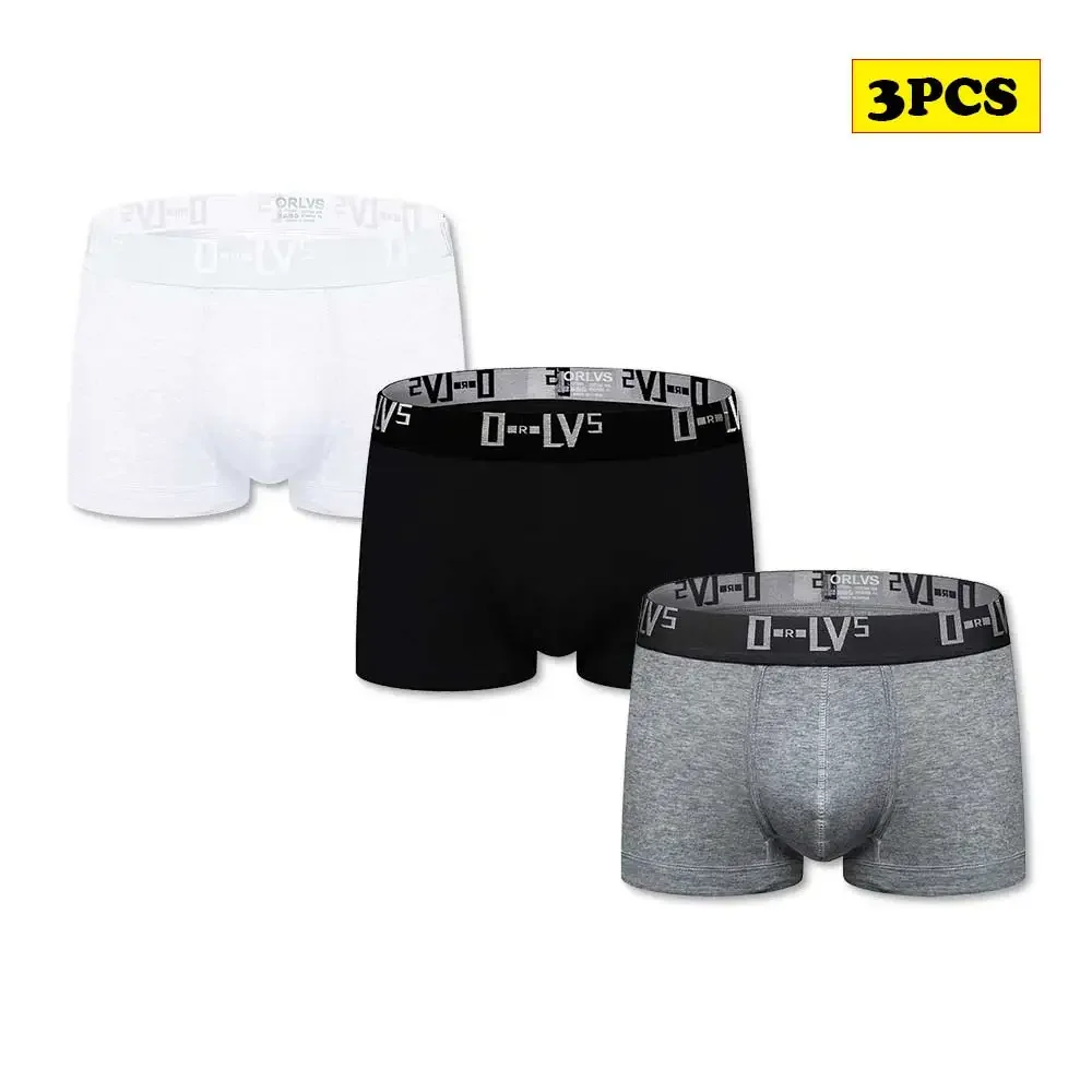 

3PCS Mens Sport Underwear Cotton Breathable Jockstraps Briefs Men Shorts Panties Underpants for Men