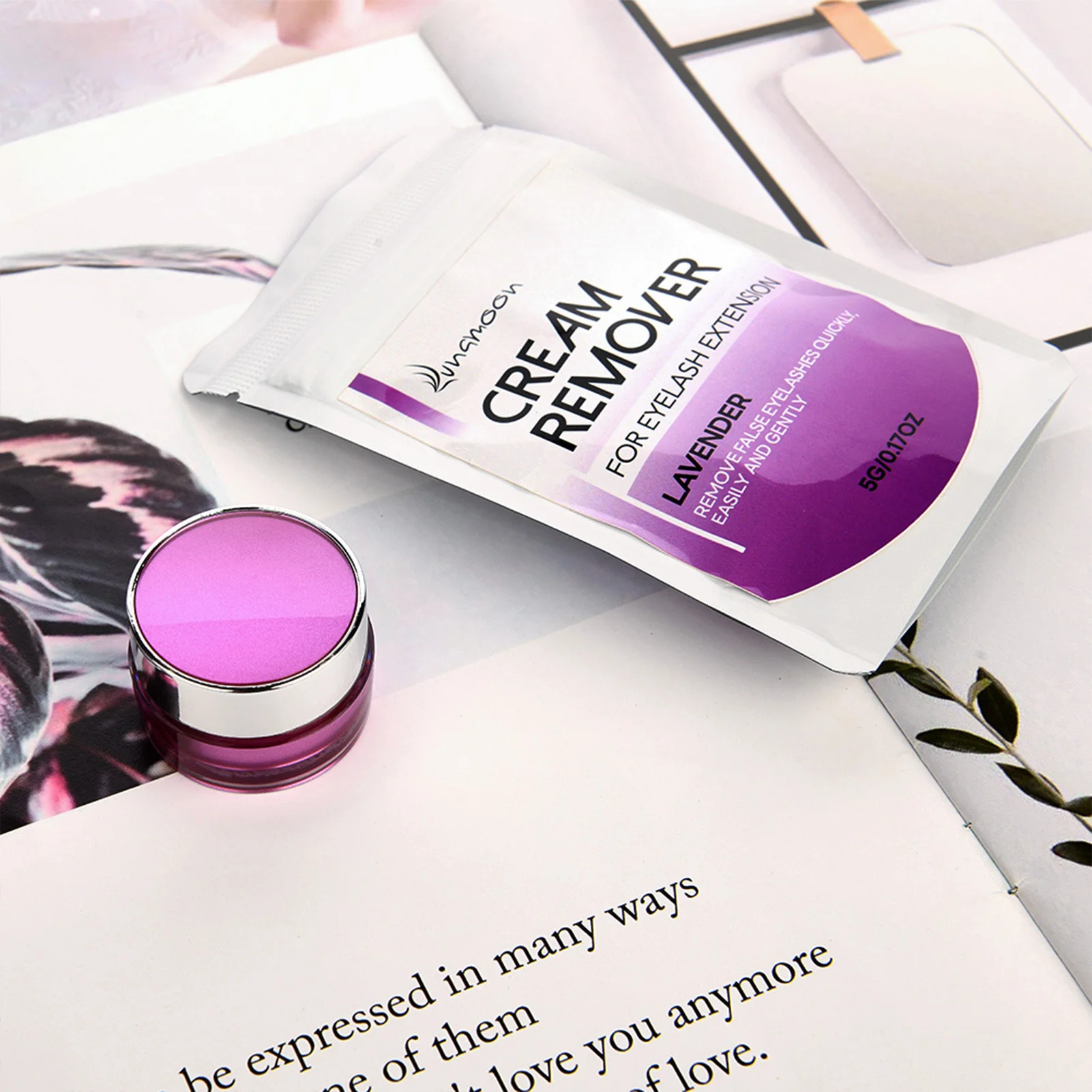 Krem do usuwania kleju do rzęs 5g Koreańskie profesjonalne narzędzia do makijażu Krem do usuwania kleju do przedłużania rzęs