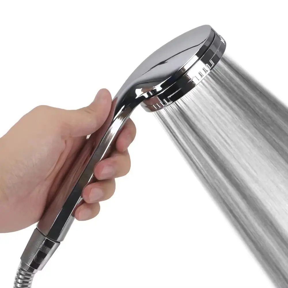 High Pressure Shower Head Handheld Ultra-thin Water Saving Spray Nozzle Durable Wear-resistant Filtered Showerhead Home
