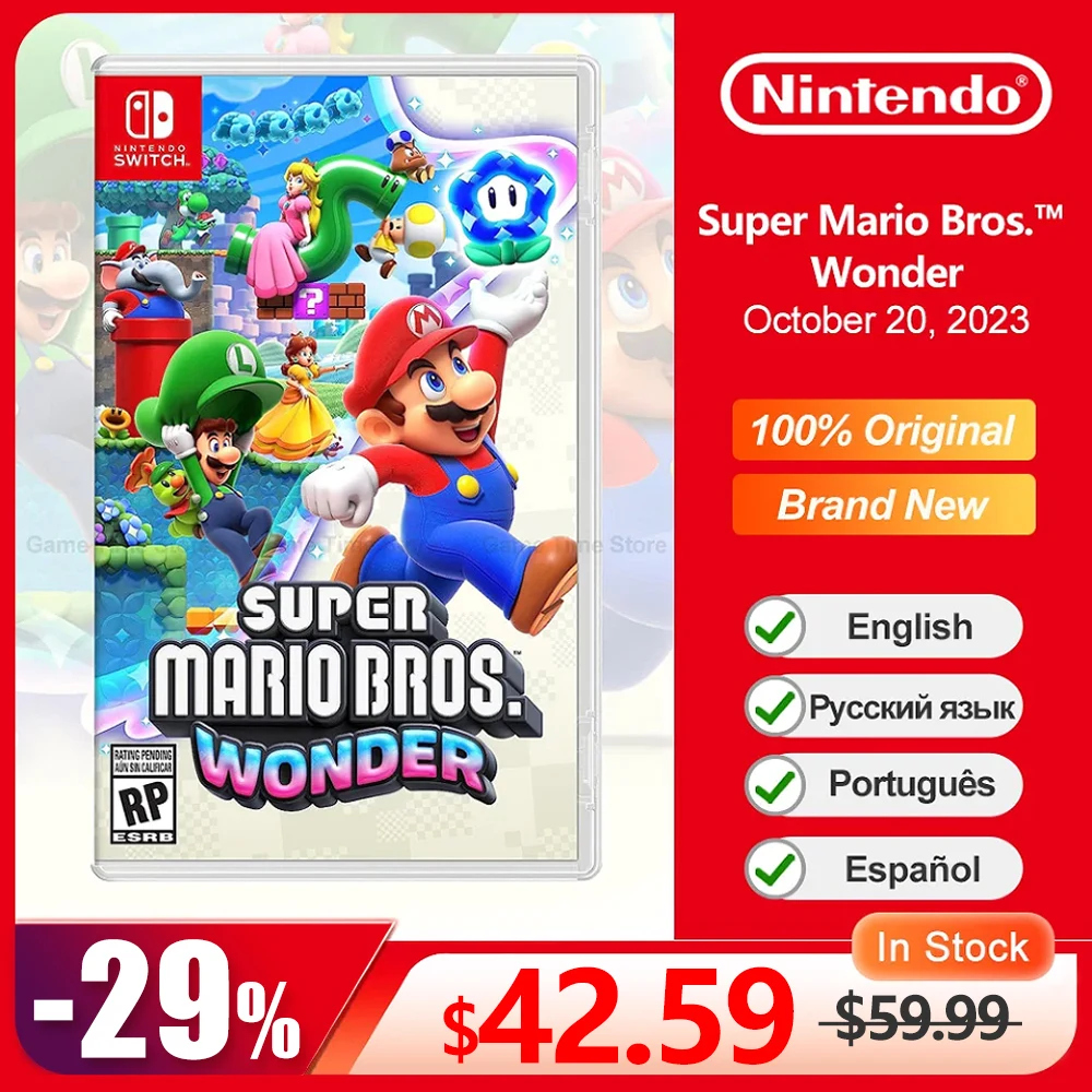 Super Mario Bros. Wonder Nintendo Switch Game Angebote 100% original physische Spielkarte für Nintendo Switch oled Lite Spiele konsole