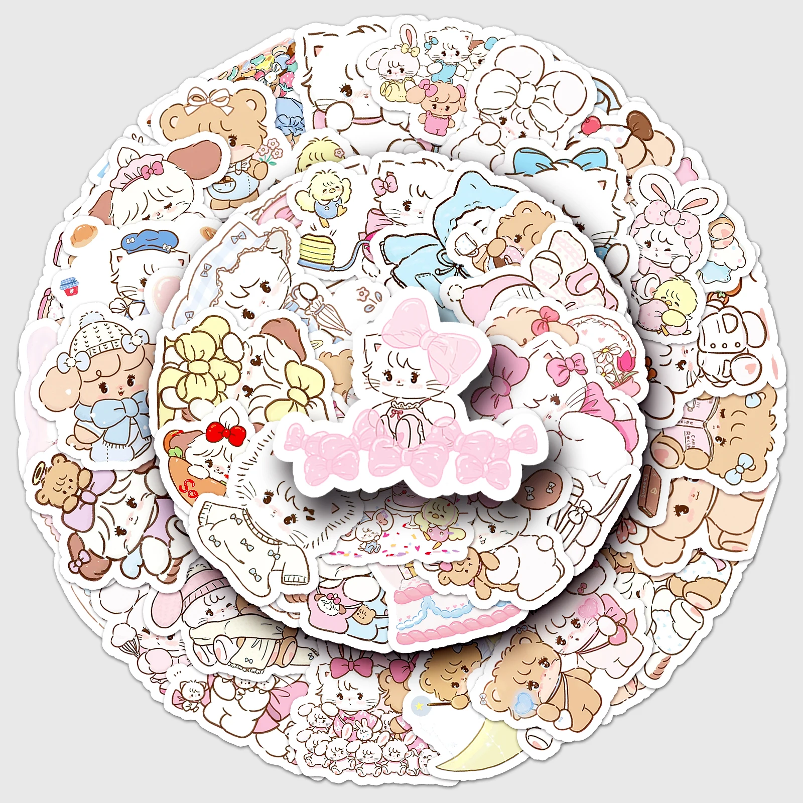 

50pc mikko Series Cartoon Cute Graffiti Stickers Suitcase Laptop Skateboard Personalized Stickers