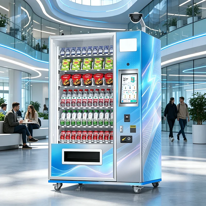 Food Vending Machine Touch Screen Unattended Self Service Device