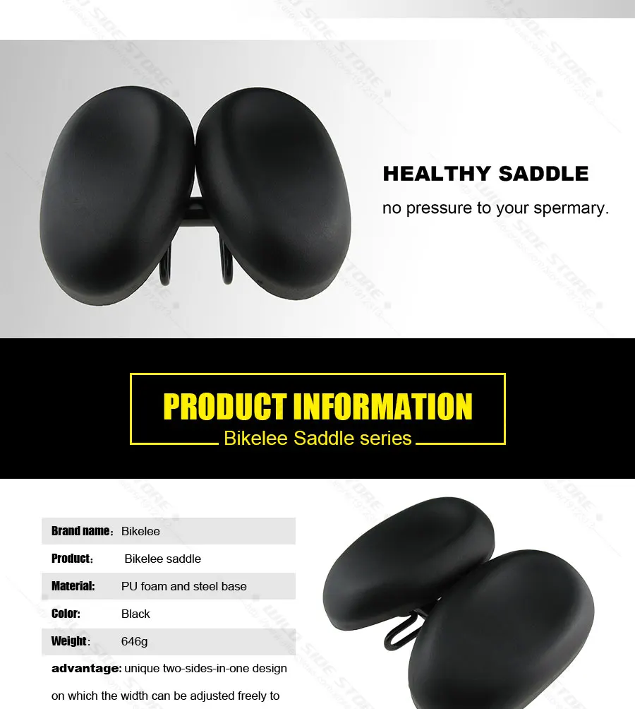 

Подушка сиденья велосипеда, Подушка сиденья горного велосипеда, Подушка сиденья велосипеда, Регулируемая, удобная, эластичная, седло без носа