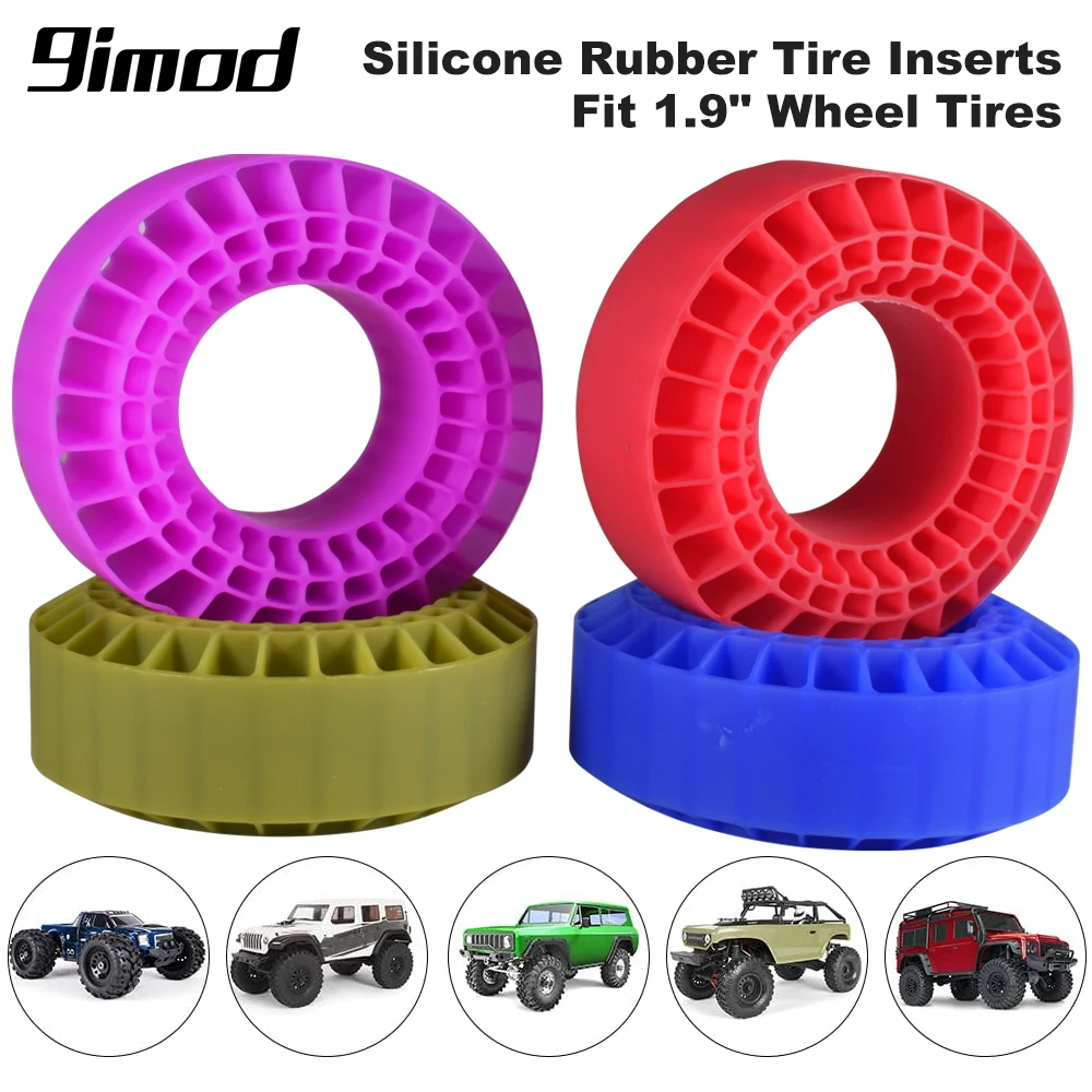 9IMOD 1.9 cala wkładka do opon wkładka z gumy silikonowej pianka pasuje do 118-122mm wypełniacz wewnętrzny opony koła wodoodporny dla 1/10 TRX4 TRX6 SCX10