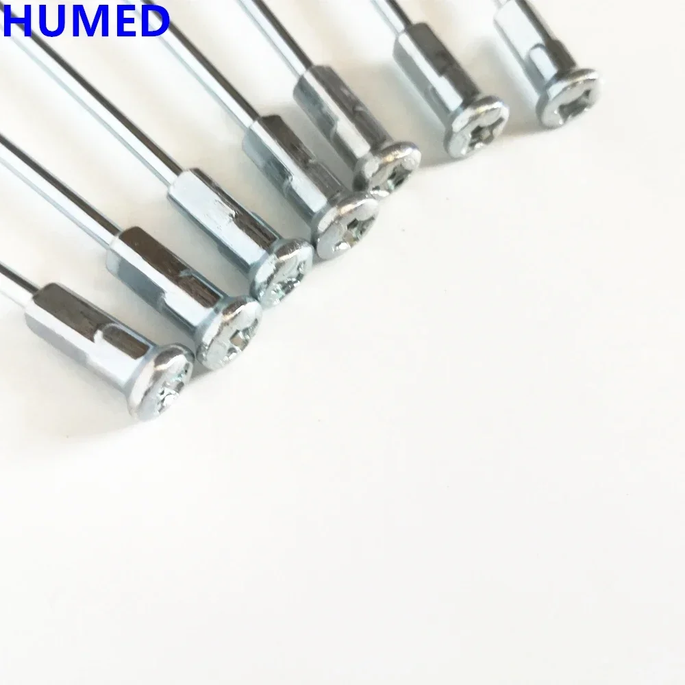 36pcs/lot Motocycle rims Nipples For Diameter 3.18-3.2mm 10G E-bike Spokes Sliver Color Spoke Caps