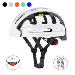 Folding Men's Riding Helmet Portable Cycling Mountain Bike Helmet Road City Helmet Folding Bicycle Lightweight With Skeleton