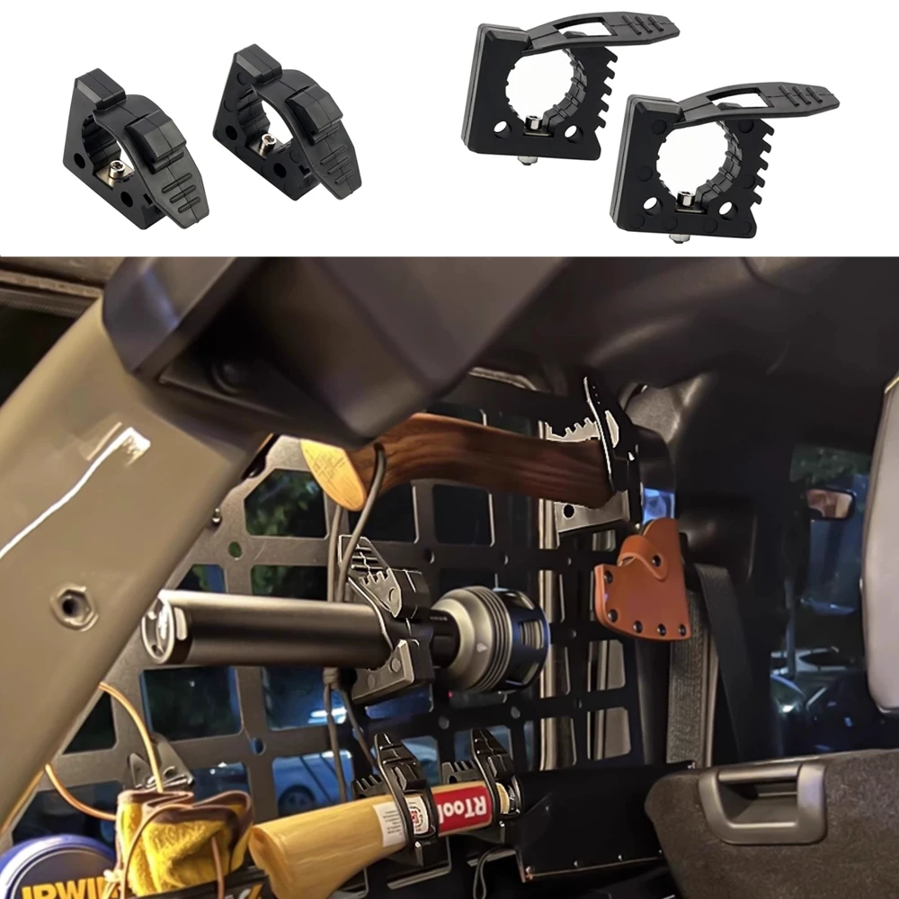 CARTRIMHOME Akcesoria Samochodowe Off-Road Panel Molle Mocowanie Quick Fist Zestaw Zacisków Stałe Klamry Uchwyt Narzędzia Sprzęt — zdjęcie 6