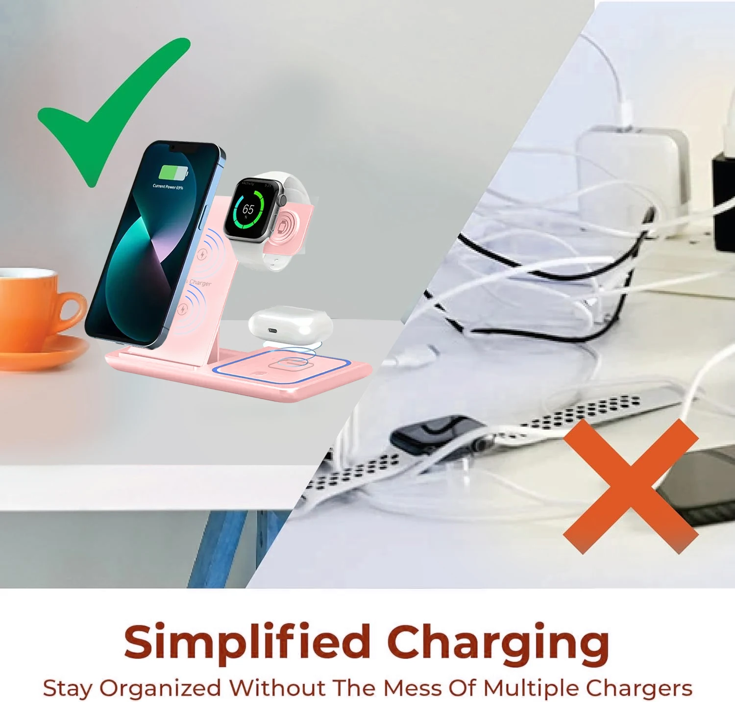 15W LED Fast Wireless Charger - Smartwatch Ac recension och pris