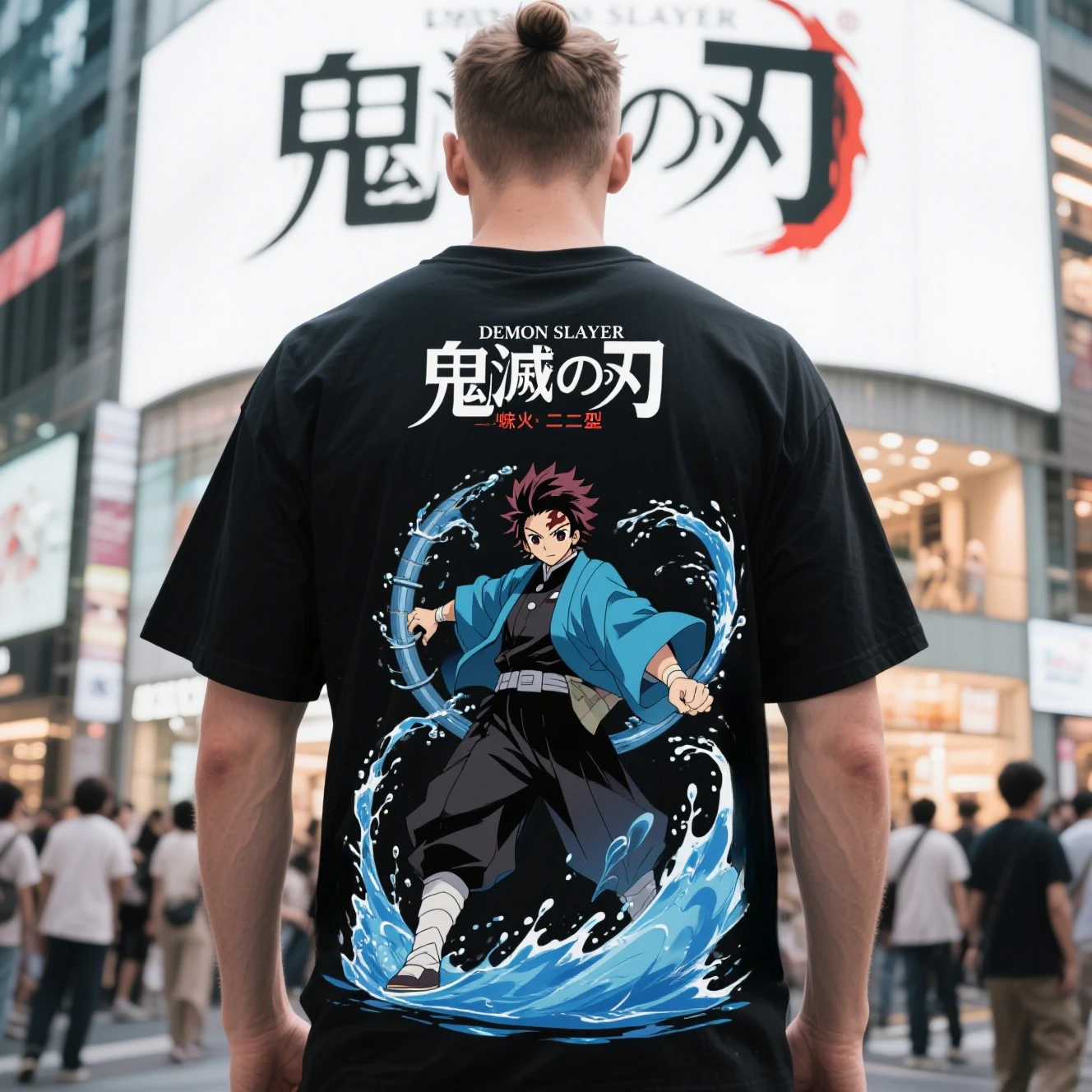 

Summer Men's and Women's Pure Cotton Round-neck Short-sleeved T-shirts Are From The Famous Anime "Demon Slayer: Kimetsu No Yaiba