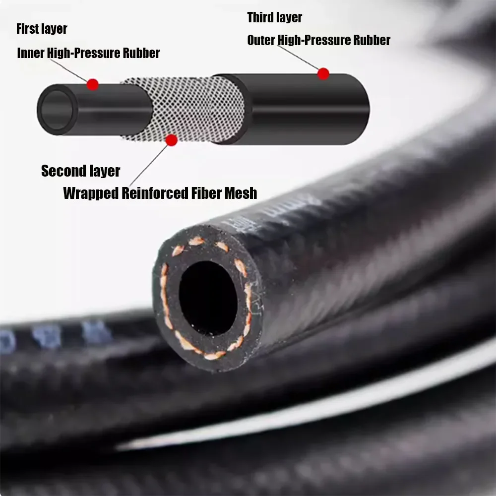 1-10m gasolina diesel óleo resistente tubo de mangueira de borracha nbr flexível de alta pressão tubo de injeção de combustível automóvel ID4-38mm linha de combustível