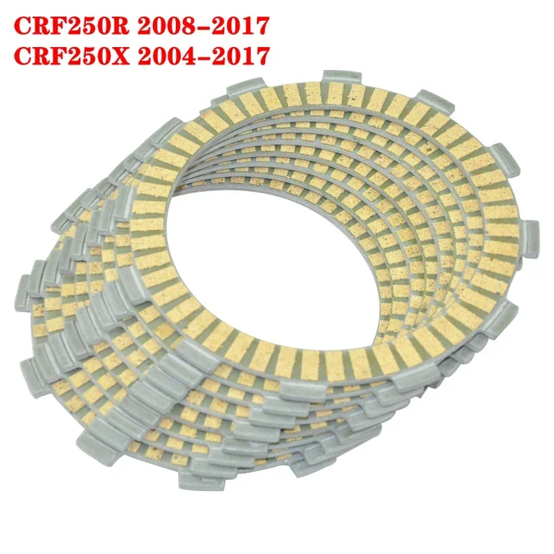 

Motorcycle 8pcs Friction Clutch Plates For Honda CRF250R 2008-2017 CRF250X 2004-2017 CRF 250R CRF 250R CRF 250X