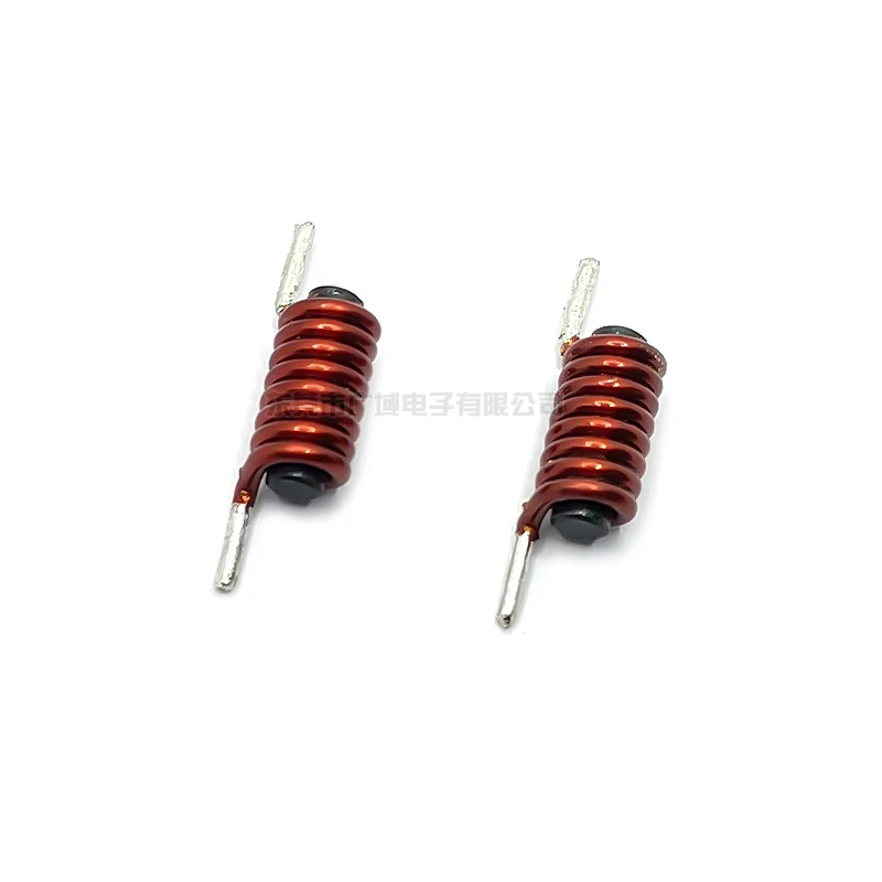 Horizontal 5x18mm 1.1UH 1.8x8T Rod Inductor Core Coils Both Sides Out Legs