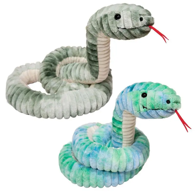 Stuffed Snakes For Kids Simulated Large Snake Doll Skin-friendly Long Body Hugging Animal Plush Toy Prank Props For Home Decor