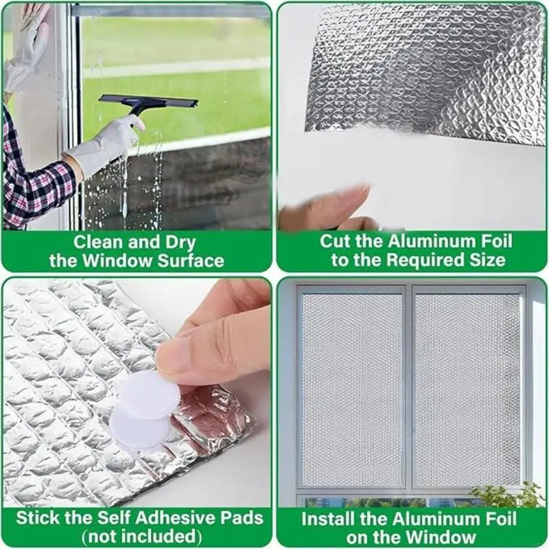 Window Insulation Roll with Water Application and No Added Adhesive 55KF