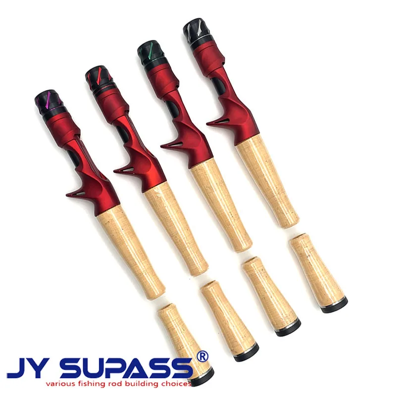 JY SUPASS ACS DIY Fishing Rod Rod Building Components casting reel seat Fishing Rod Cork Handle DIY Repair Fishing Rod