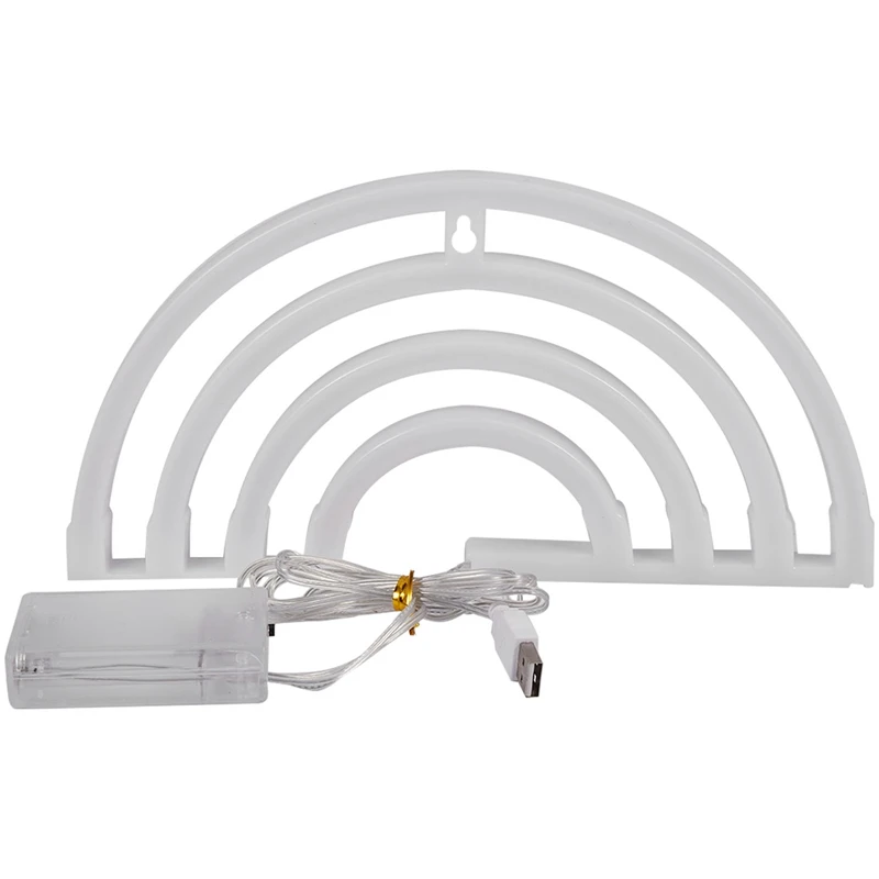 ใหม่น่ารัก Rainbow Neon Sign LED Rainbow Light โคมไฟสําหรับ Dorm Decor Rainbow Decor นีออนโคมไฟ Wall Decor