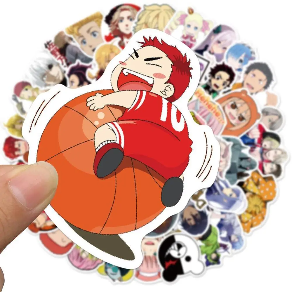 100pcs Cartoon Collection Graffiti Sticker Mobile Phone Case Notebook Waterproof Sticker Decoration Supplies