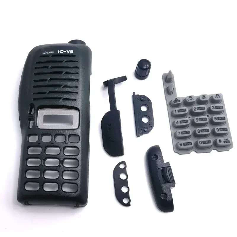 

Set Front Housing Cover Case Shell with Keypad and Knobs for ICOM Walkie Talkie IC-V8 ICV8 Radio Accessories Repair Kits