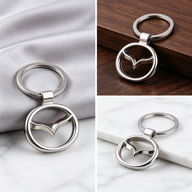 Metal Car Key Chain Man Woman Fashion Keyring Pendant for Mazda CX7 CX5 CX9 Atenza RX8 RX7 MX3 MX5 Axela Speed 6 SKYACTIV