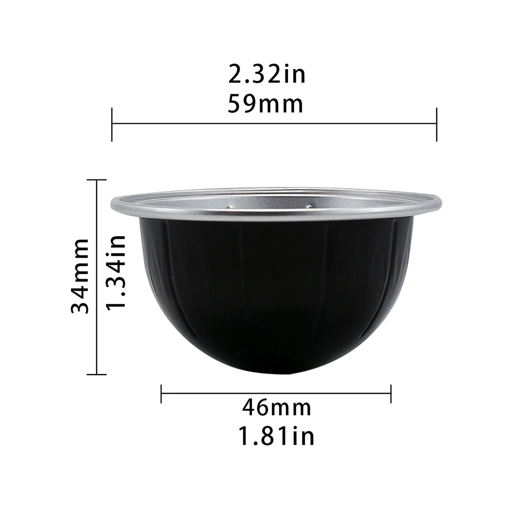 1pc Aluminum Capsule Shell + 10pcs 62mm Aluminum Foil Sealing Film, Can Be Reused About 10 Times, Filled With Coffee Powder